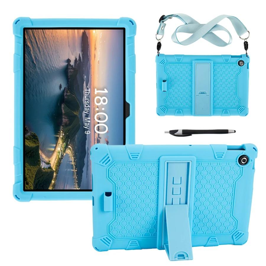 Kids Silicone Case For Lenovo Tab 10.1 2025 TB311XU K10C TB311FU 10.1" Anti-drop Stand Case With Shoulder Strap Tablet Cover