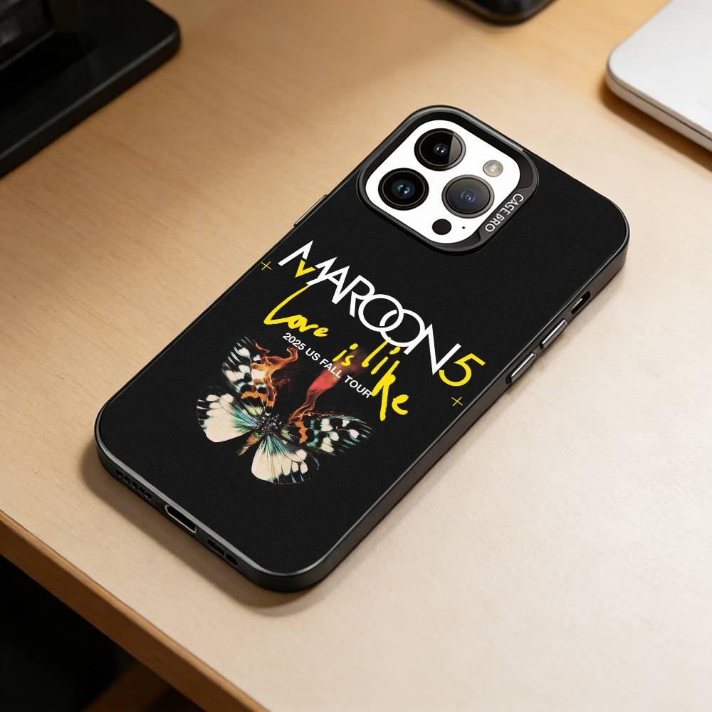Чехол для телефона M-Maroon 5 для iPhone 17,16,15,14,13,12,11 Plus,Pro Max,XS, Цветной Серебристый Черный Чехол