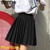Elastic High Waist Y2K Schoolgirls Solid Pleated Skrits Women Casual All-match Korean Black Grey Mini Skirt Streetwear