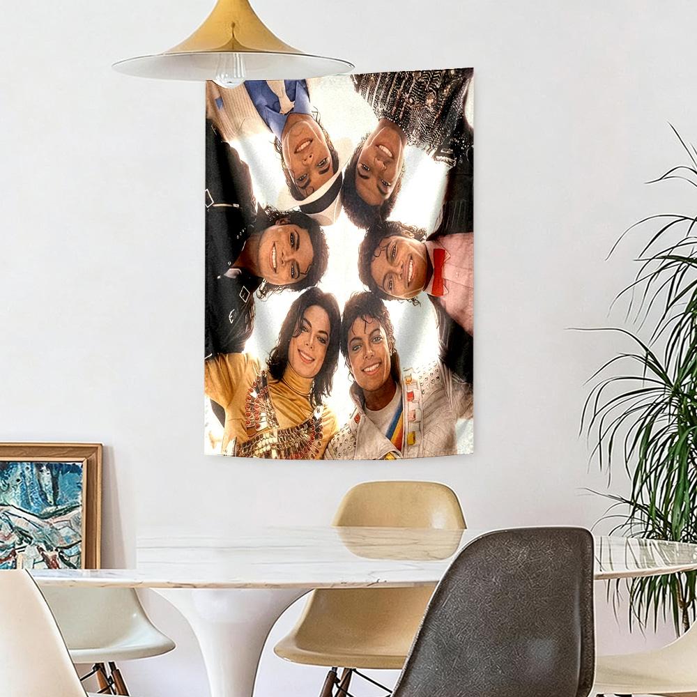 Michael Jackson Wall Decor Tapestry Art For Pet Memorial Birthdaywedding Party Backdrop Family Gift