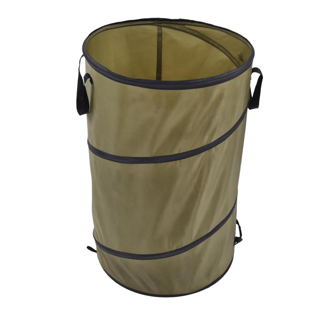 113L Collapsible Trash Can 30 Gallon Recycling Large Leaf Garbage Bag with Handles for Garden Home