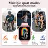 Multifunctional Full Touch Screen Sports Smart Watch,Answer Make Call Fitness Tracker Voice Assistant Alarm Clock Music Control Information Alerts