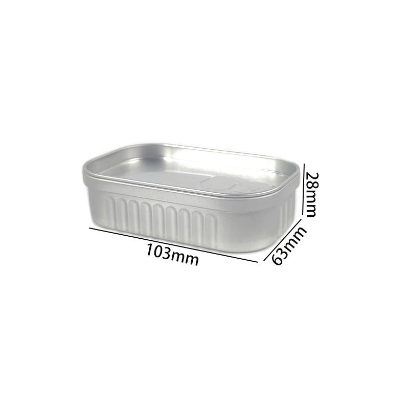 Tinplate Mini Metal Box Creative Sardine Can Shaped Storage Box Portable Metal Material Jewelry Pill Cases Portable Tin Boxes