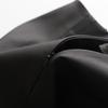 Autumn 2025 Elegant Brown PU Leather Slit Skirt for Women