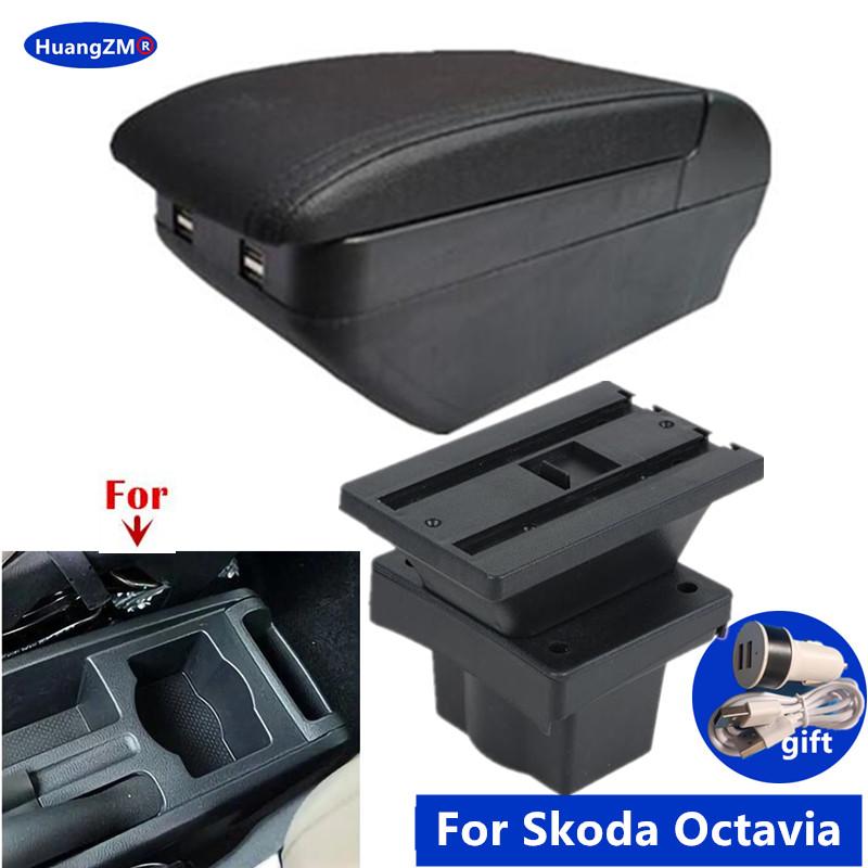 Для Skoda Octavia Подлокотник Коробка для Skoda Yeti Mk2 2005-2012 Ящик для хранения Автомобильный Подлокотник Внутренние Детали Специальная Доработка Автоаксессуары