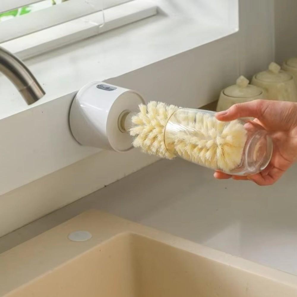 Electric Cup Scrubber Replaceable Heads Water Bottle Brush New Mug Cleaning Brush  for Home Sink