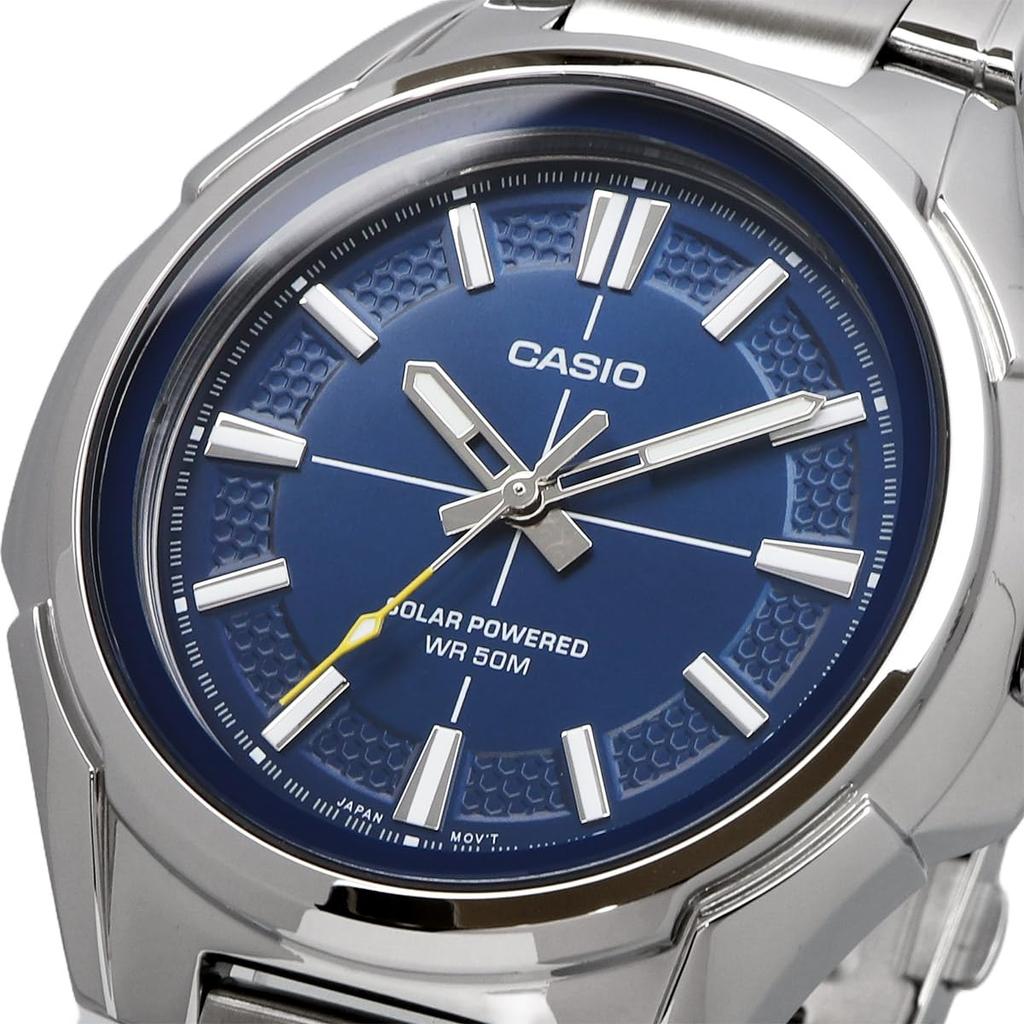 Casio Стандартные солнечные аналоговые водонепроницаемые часы 5 АТМ MTP-RS100D-2AV