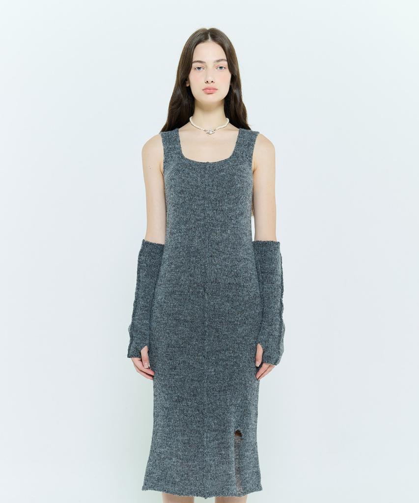 Latizen L6 Maxi Knit Dress Set(Charcoal)