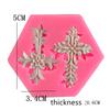2 Even The Flower-shaped Cross Cake Mold DIY Silicone Fondant Baking Tools Hand Drop Glue Ornaments Decoration