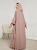 Elegant Middle Eastern Hooded Hijab Long Dress