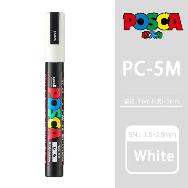 Маркер-краска Uni POSCA, 39 цветов PC-5M/44 PC-3M/36 PC-1M, Акриловые маркеры для рисования по камню, граффити, Художественные принадлежности