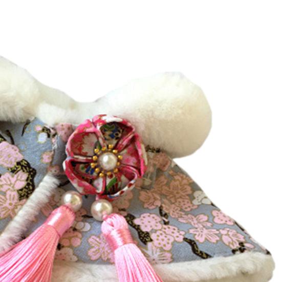 Плащ для питомца на шнуровке, застежка-липучка, дышащий, ветрозащитный, без рукавов, нарядный, с цветочным принтом, новогодний плащ для собаки