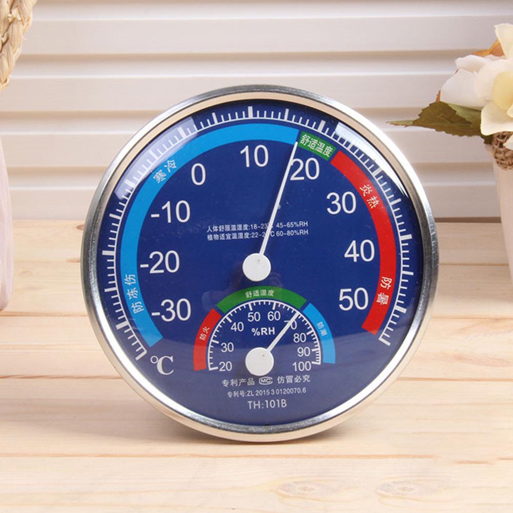 Аналоговый комнатный термометр с циферблатом, гигрометр, большой круглый измеритель температуры влажности