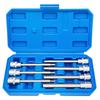 7 Piece Extra Long Hex Bit Socket Set H3,H4,H5,H6,H7,H8,H10 for 3/8 "Drive To The Flying Spiny Wheel Wrench Bend To Wrench