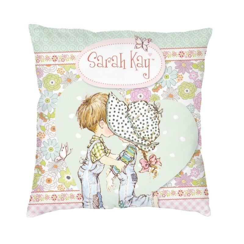 Sarah Kay Girl Cartoon Animation Cushion Cover 45x45 Decoration Printing Throw Pillow for Sofa Double Side