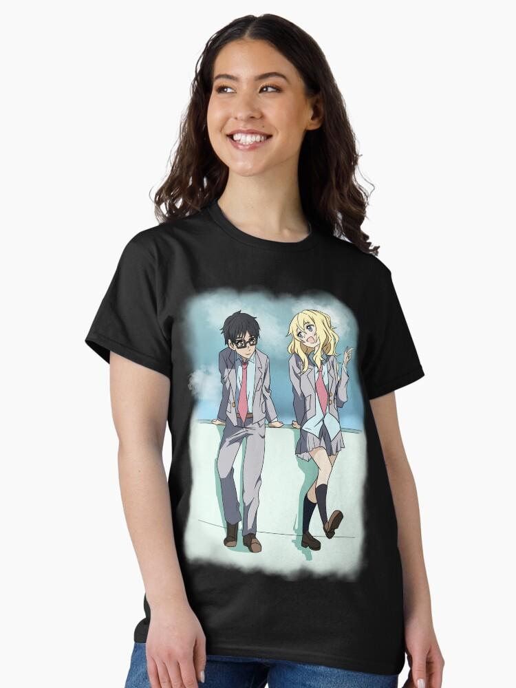 Your Lie in April Your Lie In April Kaori and Kosei with Background Classic Unisex T-Shirt