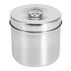 Stainless Steel Ointment Jar Dressing Cotton Box Iodophor Gauze Container12cm 4.7in