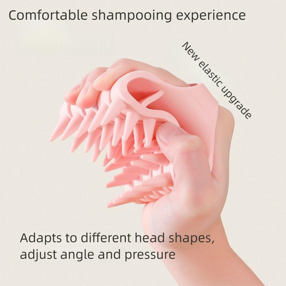 Портативный скраббер для очистки кожи головы Ручная отшелушивающая щетка для волос Все типы волос