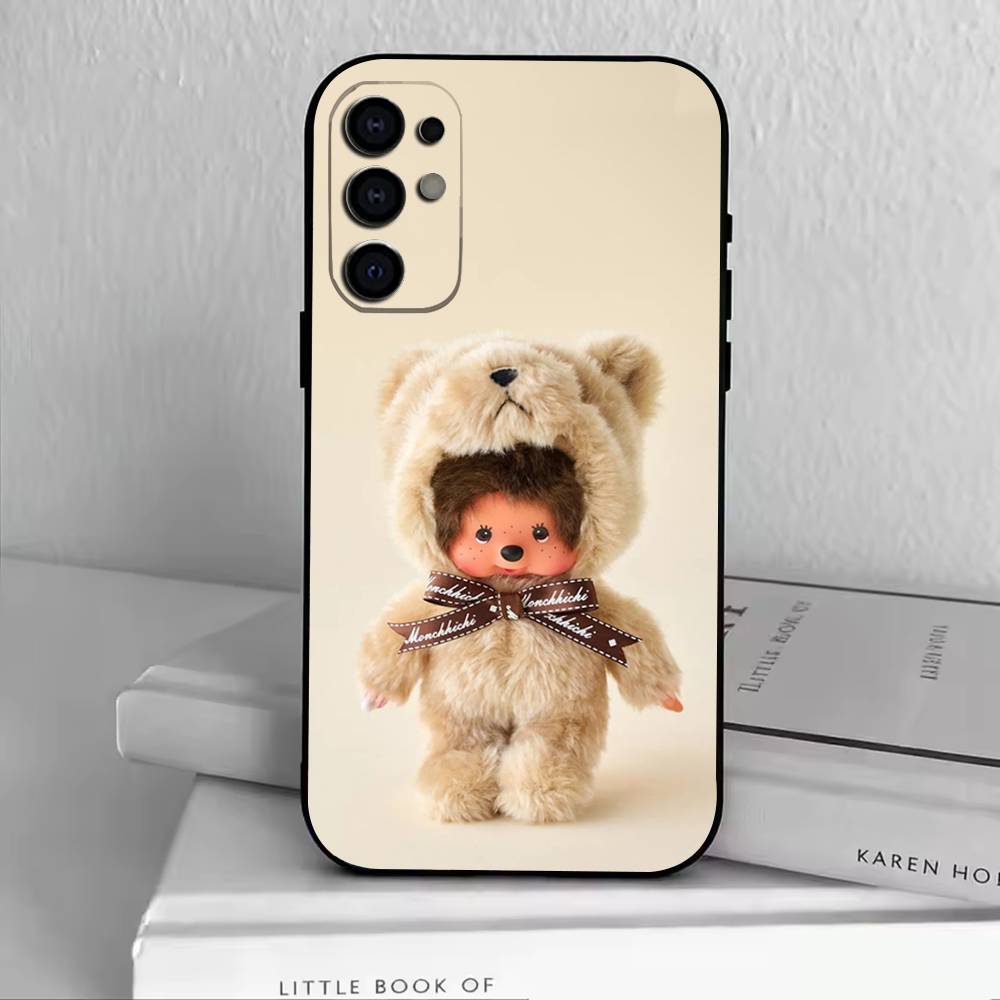 M-Mon-chi-chi  Phone Case For Samsung S25,S24,S21,S22,S23,S30,Ultra,S20,Plus,Fe,Lite,Note,10,Black Cover