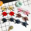 Sunglasses for Children Fashion Metal Frame Round Sunglasses Retro Anti Ultraviolet Tide Children's Glasses Lentes