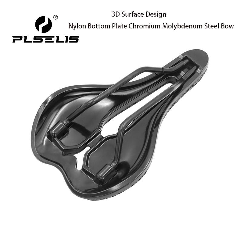PLSELIS 3D Printed Nylon Hollow Bike Saddle Road Mountain Bicycle Short Nose High
