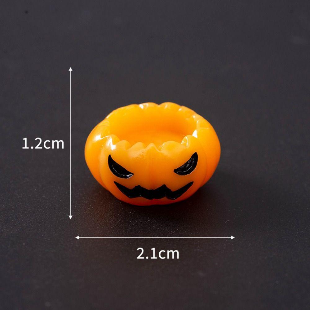 Creative Cartoon Halloween Small Ornaments DIY Resin Craft Tombston Ornaments Mini Resin Festival Ornaments Home