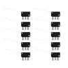 10Pcs Normally Open Micro Switch Long Pin for Electronic Switches Game Console Buttons