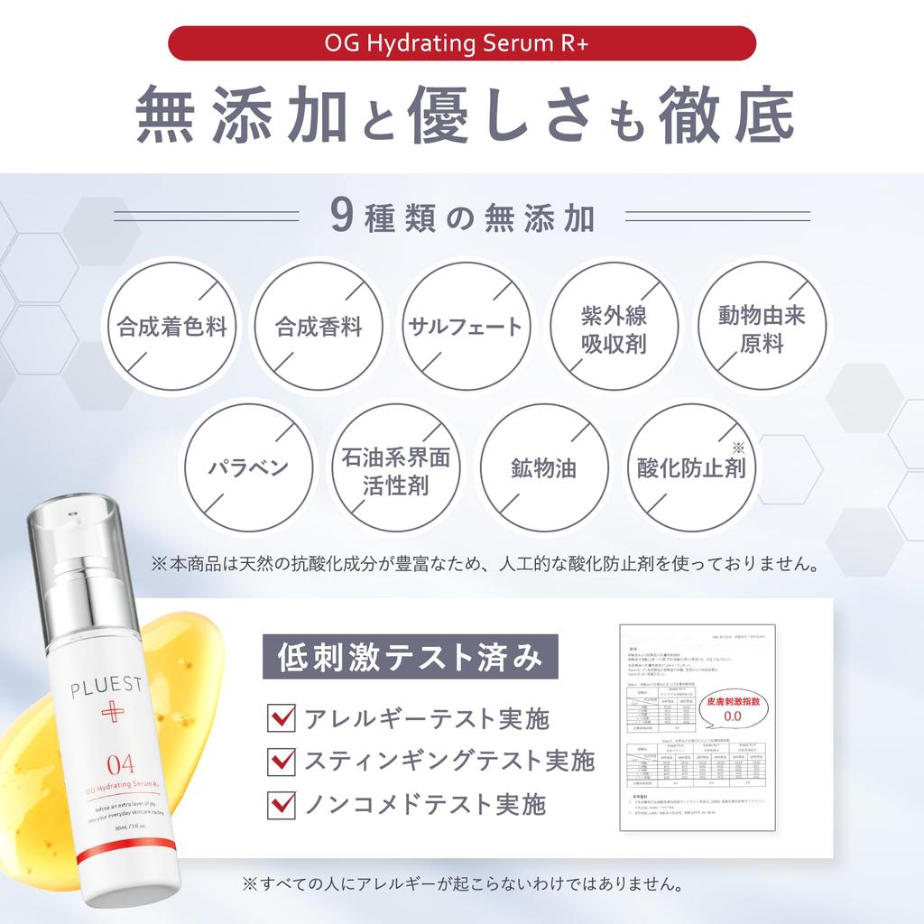 PLUEST OG Hydrating Serum Medicated Serum Vitamin C Ceramide Niacinamide X R+ (Serum (White Blue))