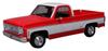 Kyosho Maisto Масштаб 1974 Chevrolet C10 Cheyenne Super Готовый MS31467RW 1/18 Пикап, Красный/Белый, Модель,