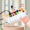 Wooden Electronic Organ Switch Light Socket Electronic Light Busy Board Physics Early Education Hands-On Brain Children Educational Toys