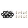 20pcs Lug Nuts Jdm Car Modification M6 Gasket Concave Screw 1.9cm Hexagonal Fasteners A Set Screw Fender Bumper Engine Aluminum