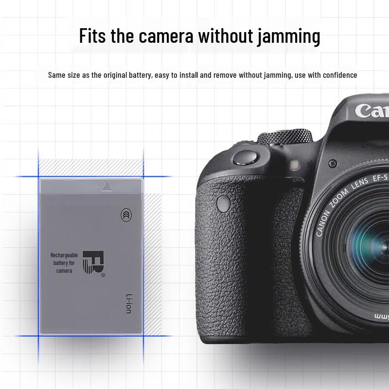 FB LP-E17 Camera Battery & Charger for Canon EOS R/Rebel Series CN plug (adapter included)