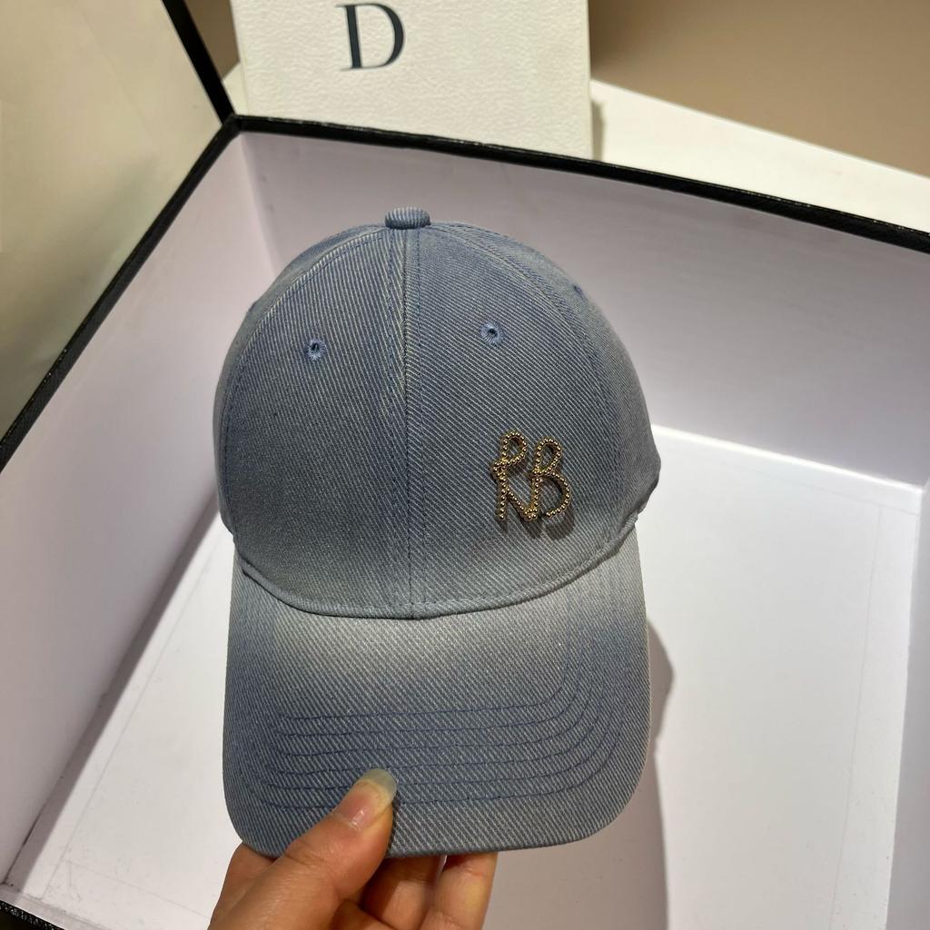 Роскошная металлическая бейсболка с буквами RB для мужчин и женщин, модная кепка Snapback в стиле хип-хоп, регулируемая кепка Bone Dad, козырек для улицы, солнцезащитные шляпы