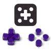 eXtremeRate Custom Replacement Dpad Action Purple for PS5 and Controllers Buttons, & Clear, BDM-010, BDM-020, BDM-030, BDM-040, BDM-050