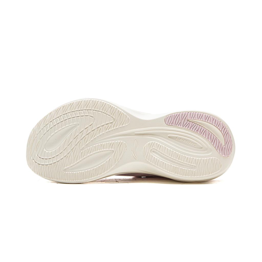 LiNing Lingbo Thick Sole Height Increasing Soft Rebound Casual Running Shoes Women Sneakers Peach-Pink ARSV018-5