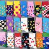 Женские носки унисекс из чесаного хлопка Happy Socks Вишня Клубника