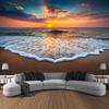 Пейзаж, пляж, закат, гобелен, настенный, большой, красивый, для спальни, для спальни