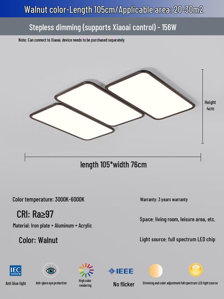 Modern Designer Piano Key Ceiling Light for Living Room - Full Spectrum Eye Protection