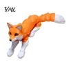 Portable Decompression Toys Articulated Fox Collectible Figurine, 3D Printed Flexible Fidget Toy, Cute Animal Unique Birthday Gifts for Kids