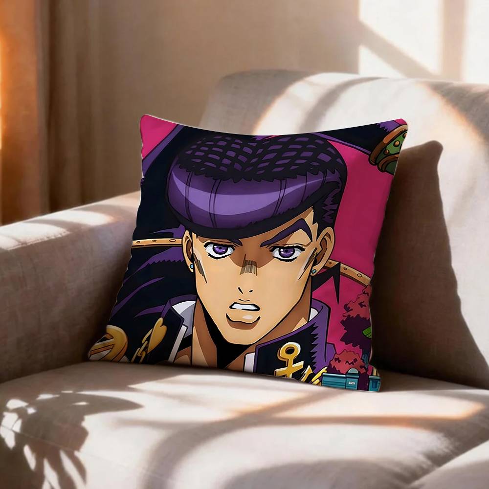 Anime Fanart JJosuke HHigashikata Pillow Case Pattern Printed Pillowcase For Living Room Sofa Cushion Cover