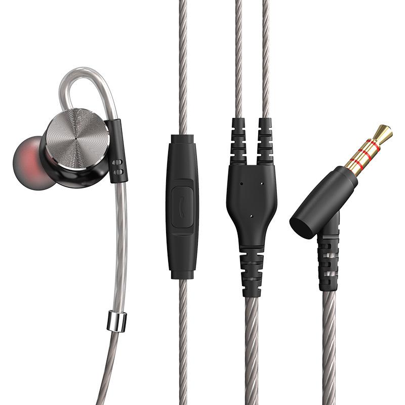 W3 Metal Magnetic Sports Mobile Wired Ultra -heavy Bass In Ear Headphones