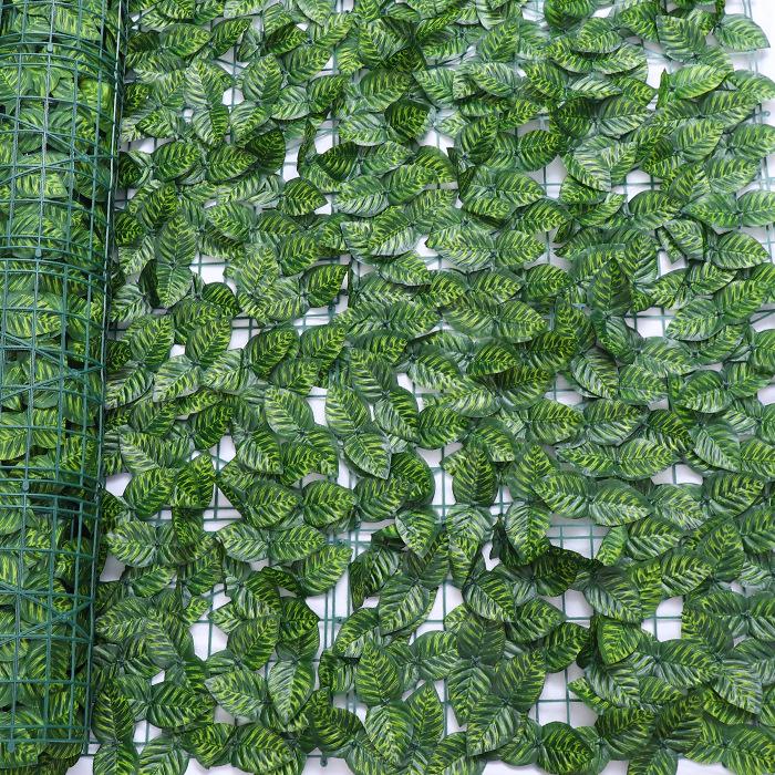 Искусственный зеленый плющ ротанг забор для балкона и наружных стен