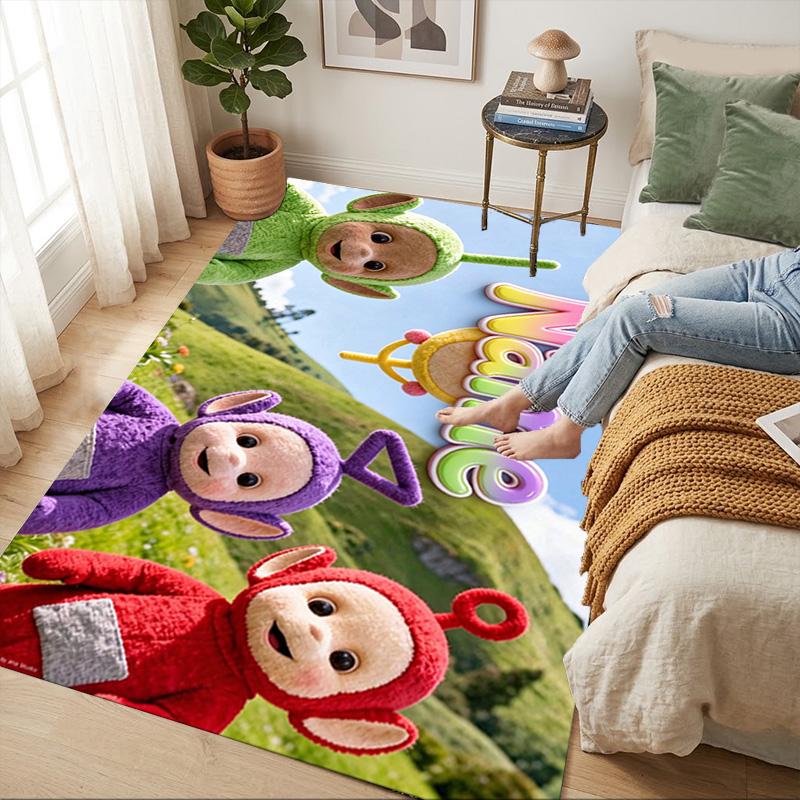 Custom Name Teletubbies Gamer Carpet Rug for Bedroom Living Room Home Sofa Decoration,Office Home Decor Game Large Decor Floor Mat