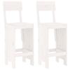 VidaXL 3-piece Garden Bar Set White Solid Pine Wood, Pub Set, Patio Bar Set, Set of 3157794