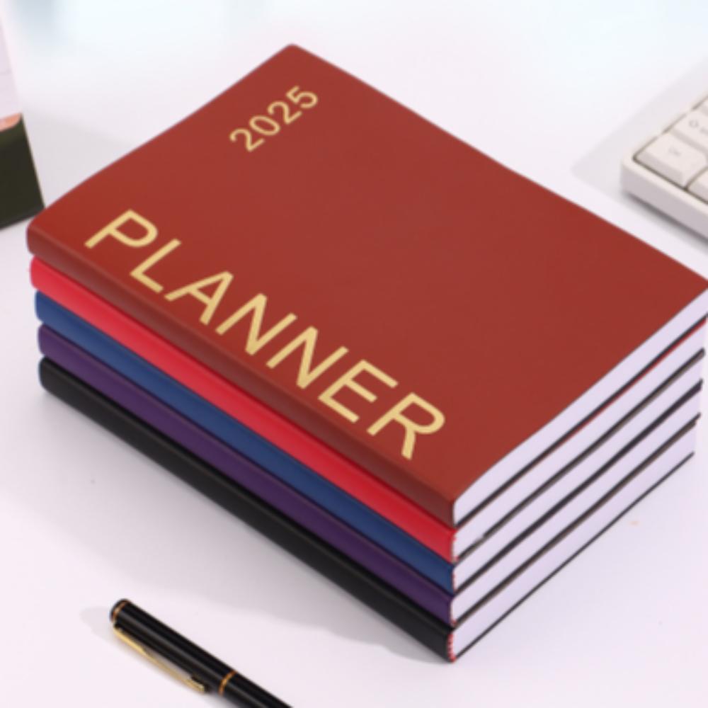 English Efficiency Plan Notebook Thicken Diary Writing Pads 2025 Schedule Planner Notepad School