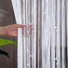 Штора из бусин Нить-занавеска для дверного проема Кисточки Бусины Подвесная бахрома Хиппи Разделитель комнаты Окно Коридор Прихожая Спальня