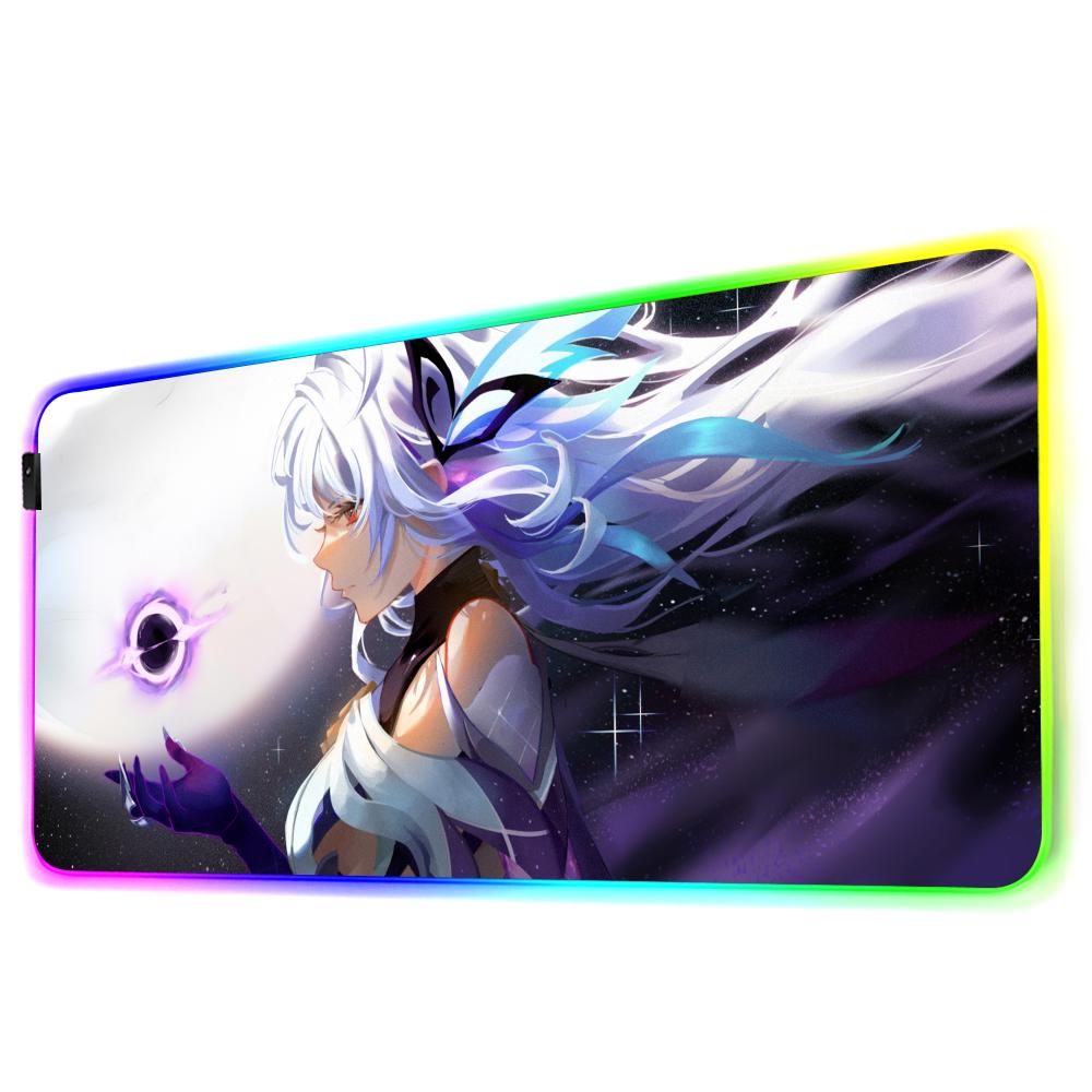 Skirk Игровой коврик для мыши RGB Большой светодиодный коврик Настольный коврик для ПК Светящийся коврик для мыши Большие коврики для клавиатуры Настольный коврик с подсветкой