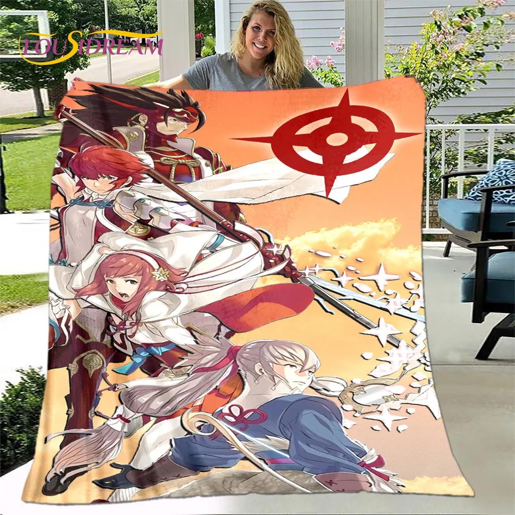 Мягкое плюшевое одеяло Game Fire Emblem Series Gamer, фланелевое одеяло для гостиной, спальни, кровати, дивана, чехол для пикника, детский чехол