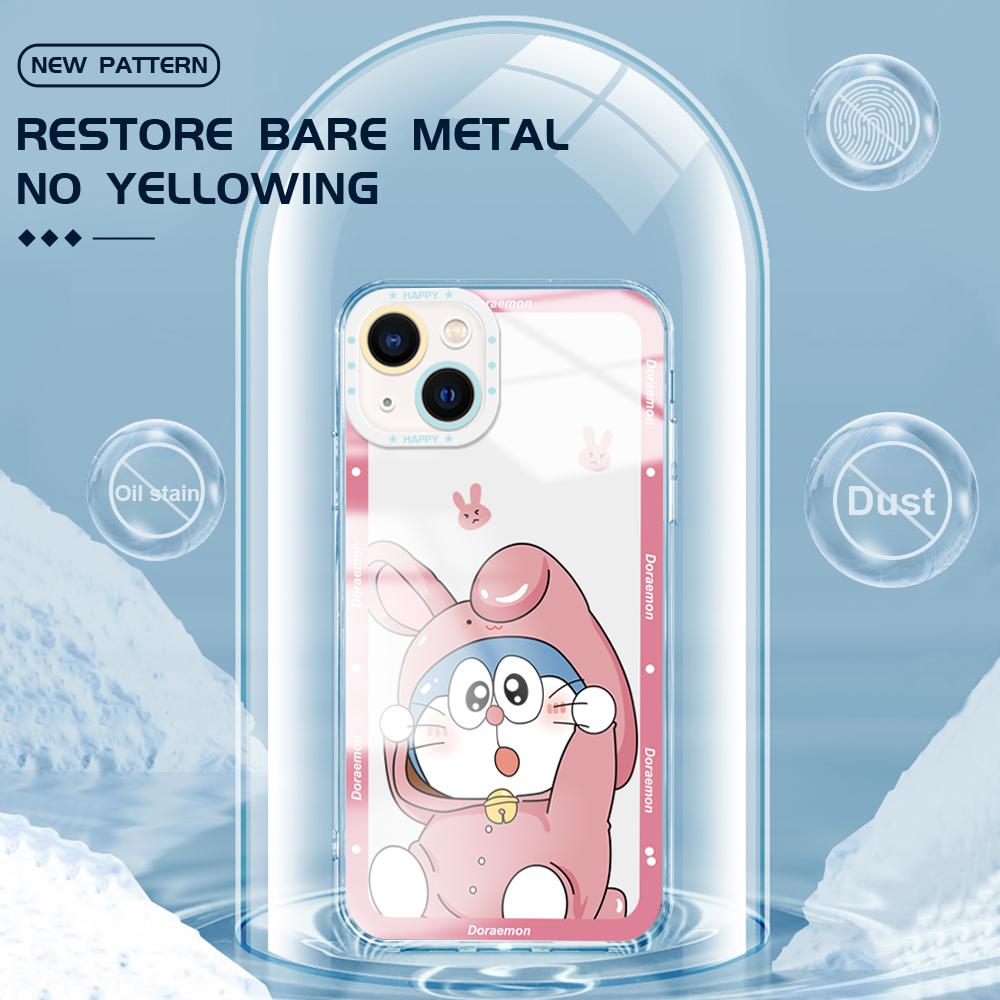 Shockproof Cartoon Pattern Soft Phone Case Full Cover Camera Transparent Protection Case for Huawei Honor iPhone Samsung Xiaomi Redmi OPPO Realme Vivo