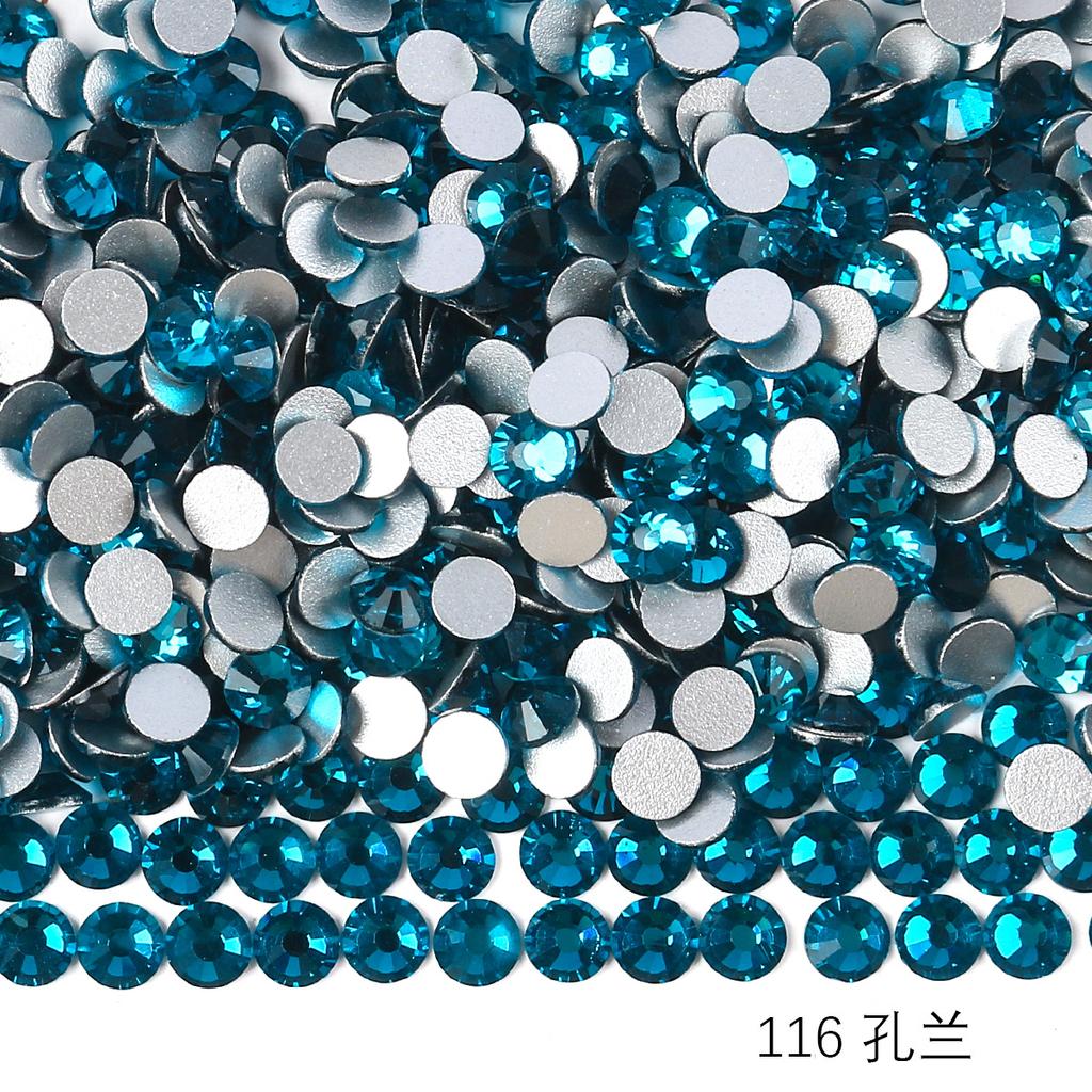 Круглый стеклянный страз DIY маникюр бриллиантовая ювелирка, наклейка-дрель для аксессуаров чехла мобильного телефона, хрустальное стекло плоское дно имитация бриллианта